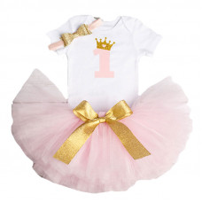 1 Year Baby Girl Dress Princess Girls: Pink